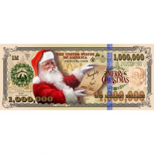 Christmas Million Dollar Bill
