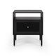 Delta Bedside (Black) 1 Drawer