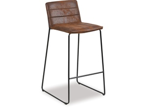 Bar Stools: Kitos Barstool Brown Fabric