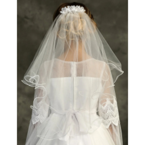 Products: Flower Comb Veil - Ivory
