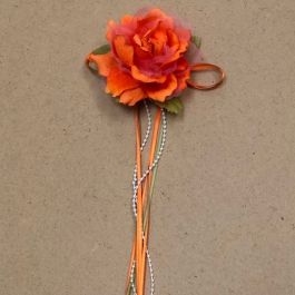 Flower with Ribbon - Orange