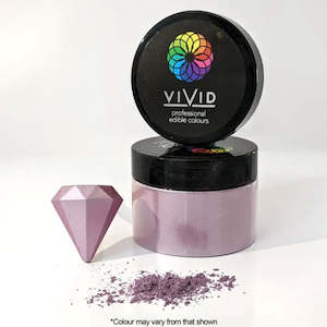 Edible Lustre Dusts: Vivid Edible Metallic Dust Lilac 50g