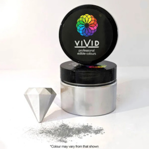 Vivid Edible Metallic Dust Silver 50g | BB 04/26