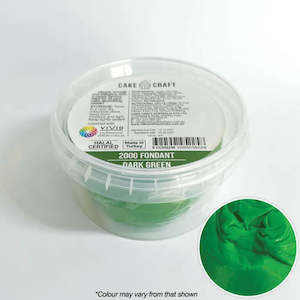 Fondant Icing: Cake Craft Fondant Dark Green 200g | BB 08/25