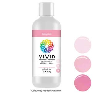 Colours Sprays: Vivid Oil Based Food Colour Baby Pink 160g | BB 09/24