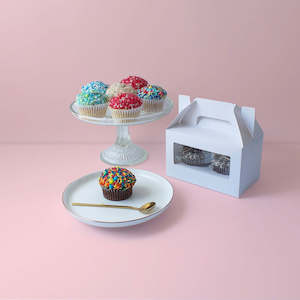 Cupcake Boxes: GoBake Window 2 Cupcake Box with Handle | 2/Pack
