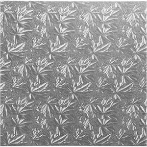 Cake Board Square Silver 6 Inch (150mm) 4mm Thick Masonite