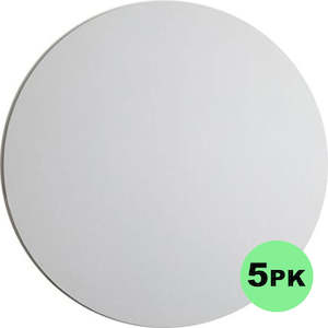 Cake Boards Round: Cake Board Round White 8 Inch | 6mm Thick Masonite | 5/Pack