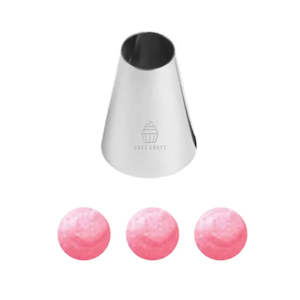 Piping Bags Tips: Cake Craft #2A Large Round Piping Tip Stainless Steel