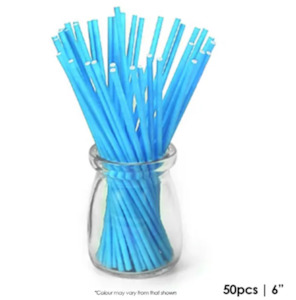 Cake Dowels: Cake Craft 6 Inch Pop Sticks Blue 50/Pack