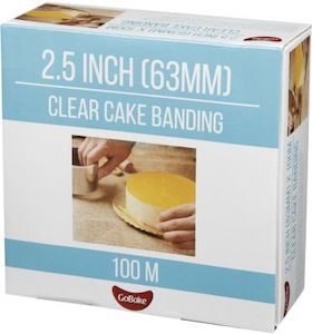 GoBake Clear Acetate Cake Banding 2.5 Inch (63mm) x 100m