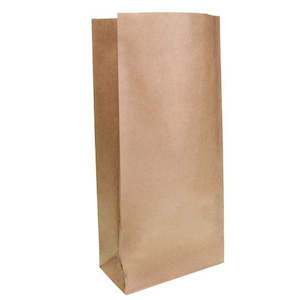 Block Bottom Paper Bag #4 Heavy Duty 185x445x100mm (Each)