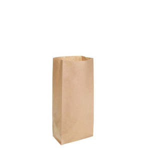 Block Bottom Paper Bag #0 Heavy Duty 100x220x50mm (Each)