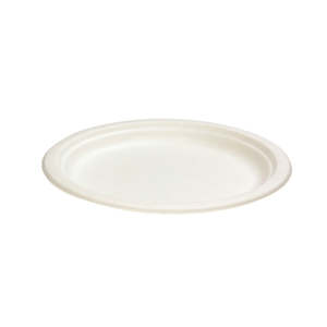Eco Plates Bowls: Sugarcane Round Dinner Plate 10 Inch (260mm) 500/Ctn
