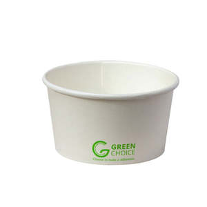 Green Choice White PLA Coated Soup Bowl 12oz 25/Pack