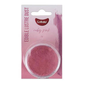 Edible Lustre Dusts: GoBake Edible Lustre Dust Ruby Pink 2g