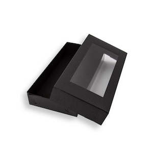 Cake Box Window: Coo Kie Medium Cookie/Chocolate Box Black | Each