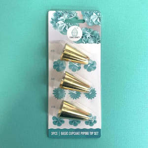 Piping Bags Tips: Cake Craft Basic Cupcake Piping Tip Set | 3 Piece