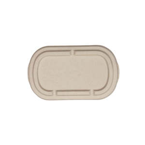Sugarcane Containers Lids: Green Choice Sugarcane Lid for 1000ml Sugarcane Container 50/Pack