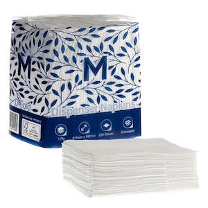M Compact Dispenser Napkins D Fold White 5000/Ctn