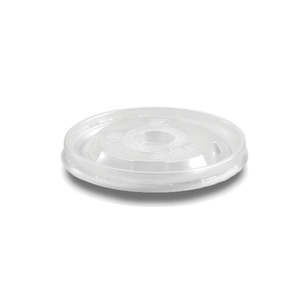 Clear Cups: B/Buy Clear Flat Lid to fit 14oz, 16oz & 24oz B/Buy Slushi Cups | 100/Pack