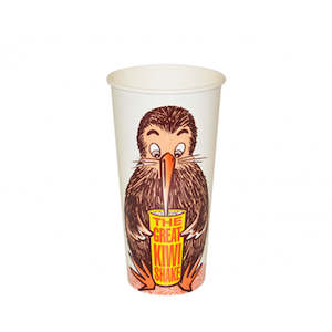 Paper Cold Cups: Milkshake Paper Cup 'Kool Kiwi' 16oz | 50/Pack