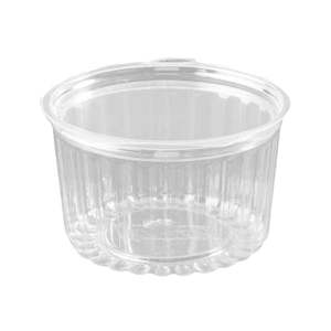 Clear Sho Bowls: Sho Bowl Clear Round Flat Lid 16oz (455ml) | 25/Pack
