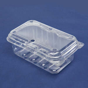 Punnets: S300 Clear Plastic Punnet Clamshell 110x179x70mm | 200/Ctn