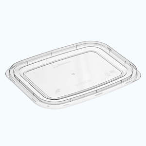 Microwavable Containers Rectangle: Bonware B1713-RL Premium Rectangle Lid to fit B1000 & B1200 Containers | 25/Pack