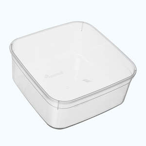 Food Grade Pails: Bonware B2000-180S 2.0L Square Storage Container/Pail | 10/Pack