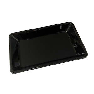 Clear Plastic Trays: FE85 Plastic PET Food Tray Black 200x125x26mm 1000/Ctn