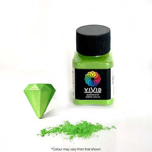 Vivid Edible Metallic Lustre Dust | Leaf Green | 10g
