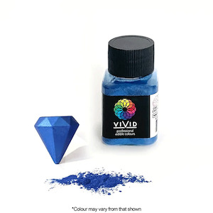 Vivid Edible Metallic Lustre Dust | Super Royal Blue | 10g