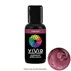 Vivid Gel Food Colour Maroon 21g