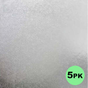 Cake Board Square Silver 10 Inch | 6mm Thick Masonite | 5/Pack