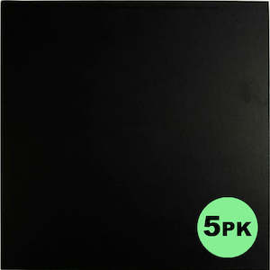 Cake Board Square Black 16 Inch | 6mm Thick Masonite | 5/Pack