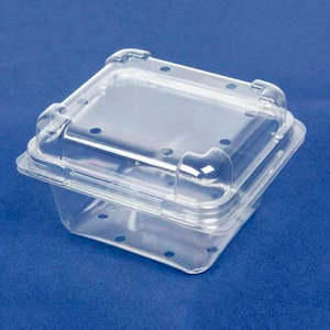 S250 Clear Plastic Punnet Clamshell 120x115x74mm | 450/Ctn