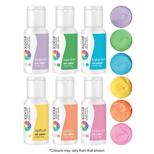Vivid Pastel Pack Oil Food Colour | 6/Pack