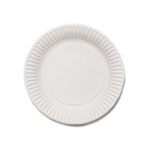 Plates Bowls: Paper Plate 6 Inch White | 50/Pack