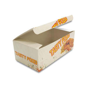 Snack Box Printed "Tasty Food" Small | 50/Pack