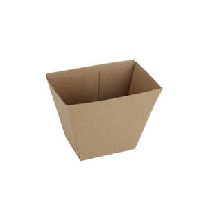 Chip Cups: Qiwi Kraft Board Chip Cup | 500/Ctn