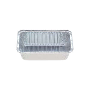 Foil Rectangle Trays: Foil 6319 Rectangle Deep Bar Cake Tray 188x110mm | 250/Ctn