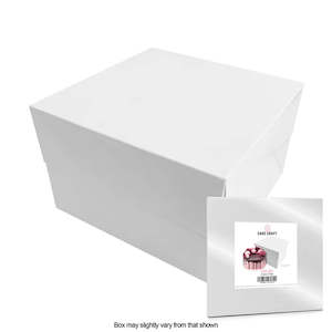 Standard Cake Boxes: Cake Craft White Cake Box 6x6x5 Inch | Each