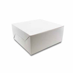 Standard Cake Boxes: White Standard Cake Box 11x11x4 Inch Tall (1280x280x100mm) 100/Pack