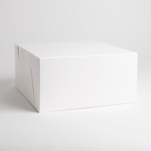 Standard Cake Boxes: White Standard Cake Box 7x7x4 Inch (180x180x102mm) 100/Pack