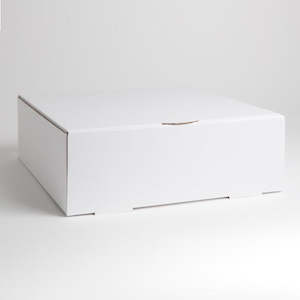 Corrugated White Cake Box 10x10x4 Inch (255x255x102mm) | Each