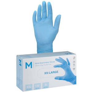 M Nitrile Powder Free Gloves Sky Blue XX-Large 5.0g | 100/Box