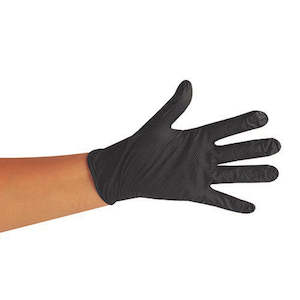 Pomona Blaxx Nitrile Black Texture Grip Powder Free Gloves Xtra Large | 100/Pack