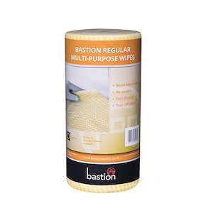 Cloths: Bastion Regular Multi-Purpose Wipes Yellow 90/Roll