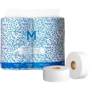 M Jumbo Toilet Tissue 2ply 300m | 8/Pack